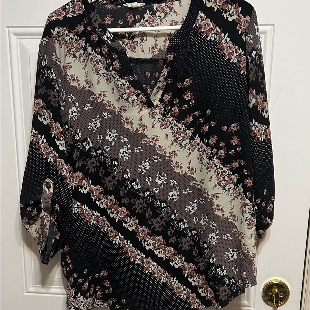 Floral Patterned Women's Top